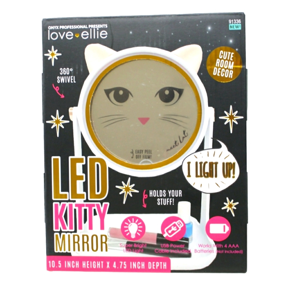 Love Ellie LED Lighted Kitty Mirror